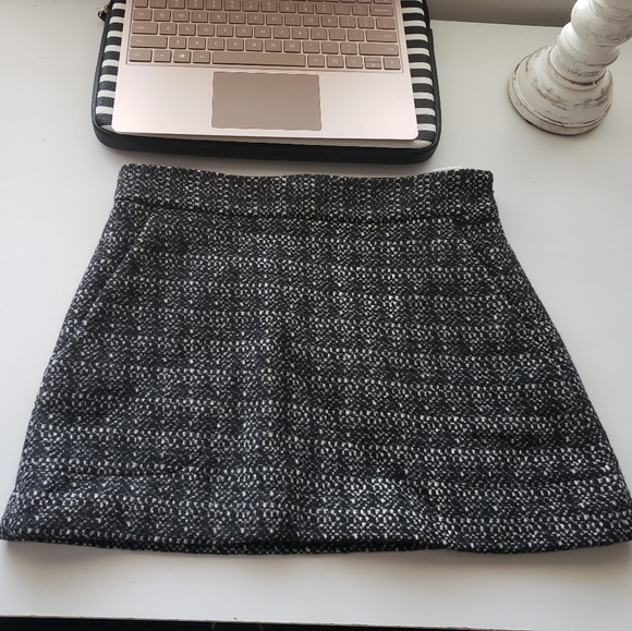 Theory Cashmere Angora virgin wool Plaid Skirt - Picture 2 of 9